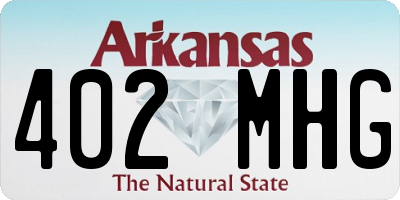 AR license plate 402MHG
