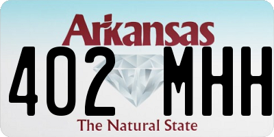 AR license plate 402MHH