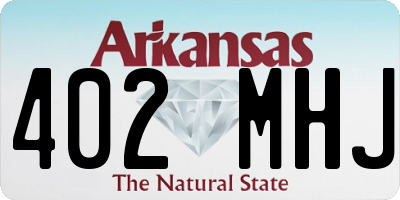 AR license plate 402MHJ