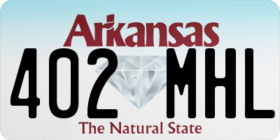 AR license plate 402MHL