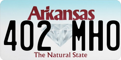 AR license plate 402MHO