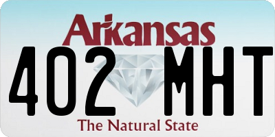 AR license plate 402MHT