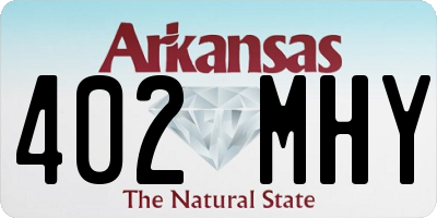 AR license plate 402MHY