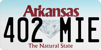AR license plate 402MIE