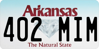 AR license plate 402MIM