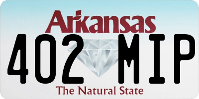 AR license plate 402MIP