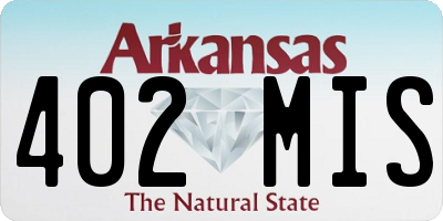AR license plate 402MIS