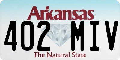 AR license plate 402MIV
