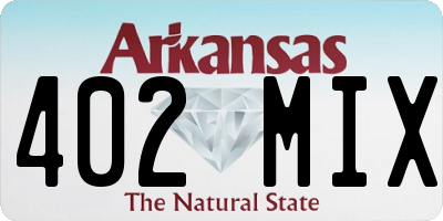 AR license plate 402MIX