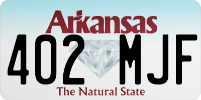 AR license plate 402MJF