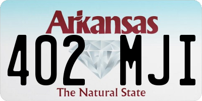 AR license plate 402MJI