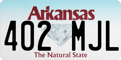 AR license plate 402MJL