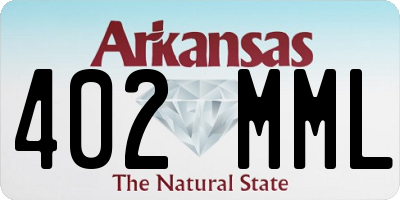 AR license plate 402MML