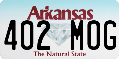 AR license plate 402MOG