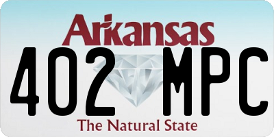 AR license plate 402MPC