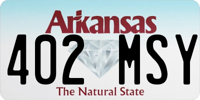 AR license plate 402MSY