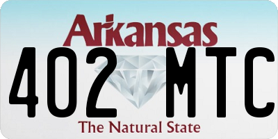AR license plate 402MTC