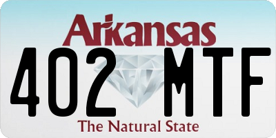 AR license plate 402MTF