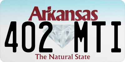 AR license plate 402MTI