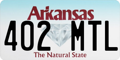 AR license plate 402MTL