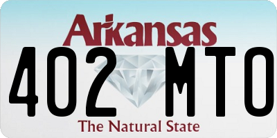 AR license plate 402MTO