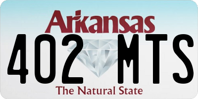 AR license plate 402MTS