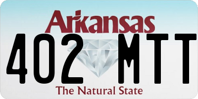 AR license plate 402MTT