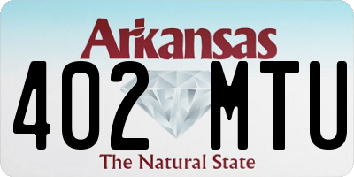 AR license plate 402MTU