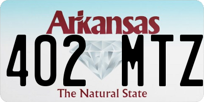 AR license plate 402MTZ