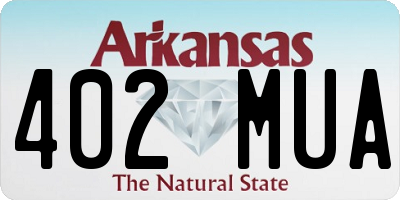AR license plate 402MUA