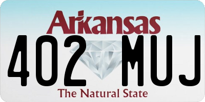 AR license plate 402MUJ