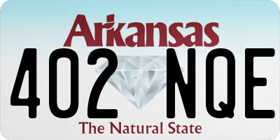 AR license plate 402NQE