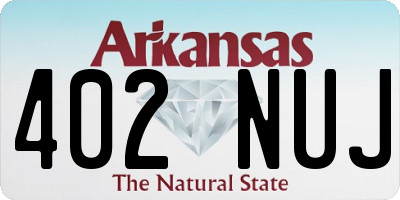 AR license plate 402NUJ