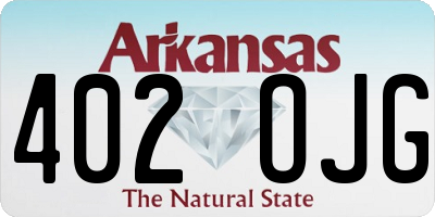 AR license plate 402OJG