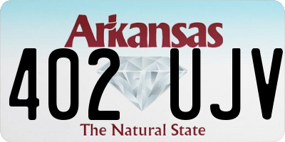 AR license plate 402UJV