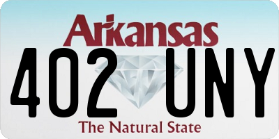 AR license plate 402UNY