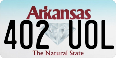 AR license plate 402UOL