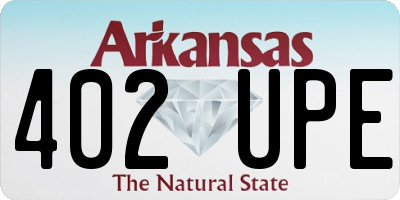 AR license plate 402UPE