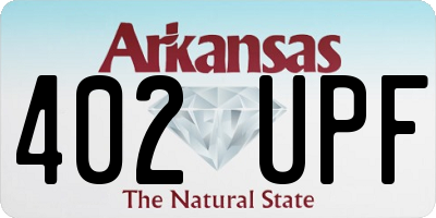 AR license plate 402UPF