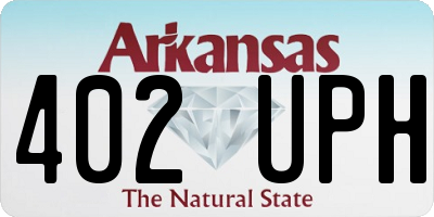 AR license plate 402UPH