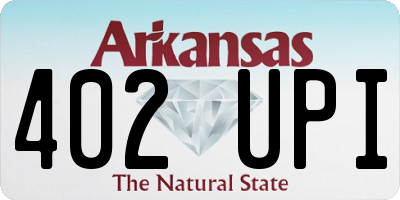 AR license plate 402UPI
