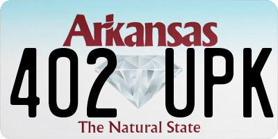 AR license plate 402UPK