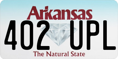 AR license plate 402UPL