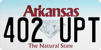 AR license plate 402UPT