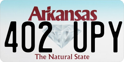 AR license plate 402UPY