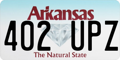 AR license plate 402UPZ