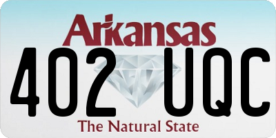 AR license plate 402UQC