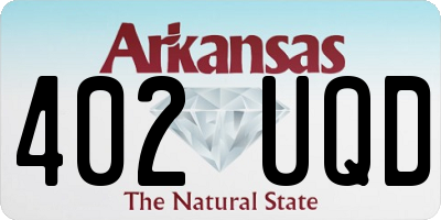 AR license plate 402UQD