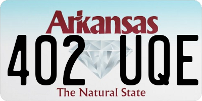 AR license plate 402UQE