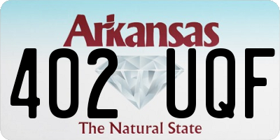 AR license plate 402UQF